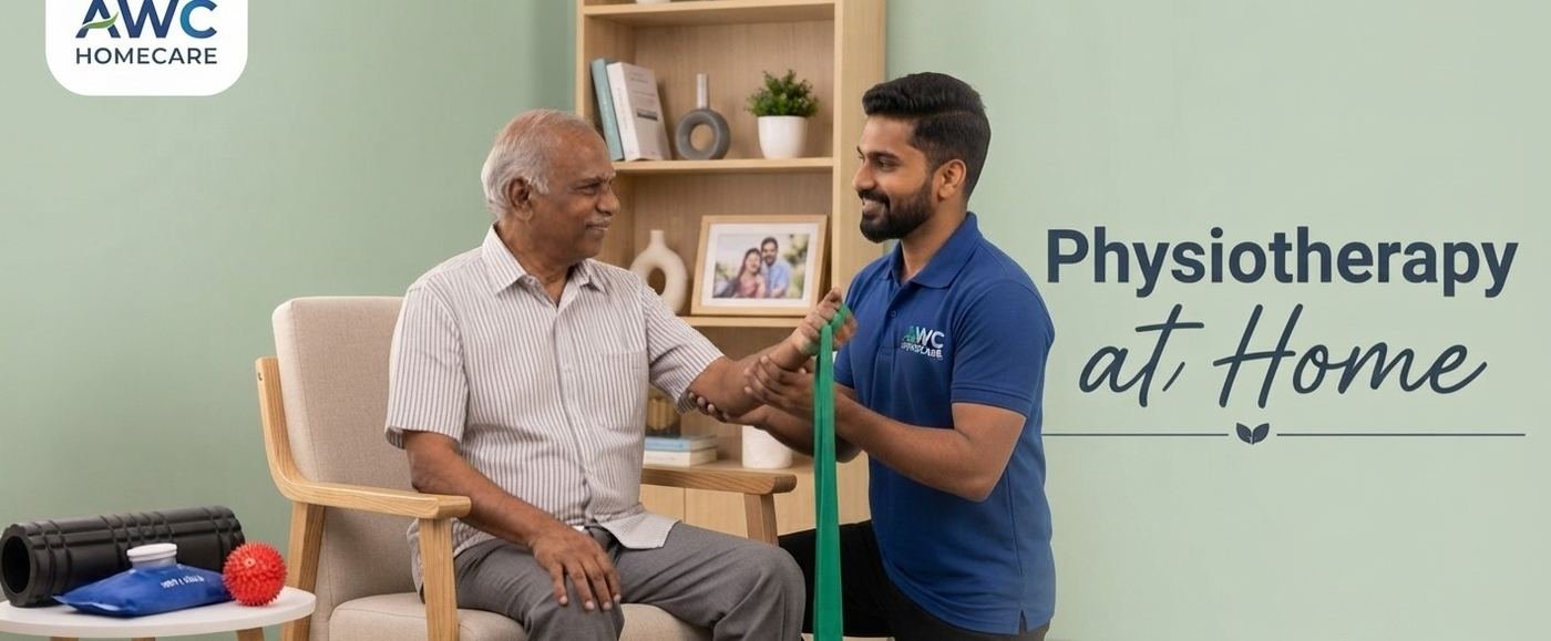 Physiotherapy session at home
